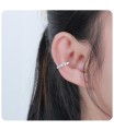 Thorn Shaped Elegant Silver Ear Cuff EC-1442